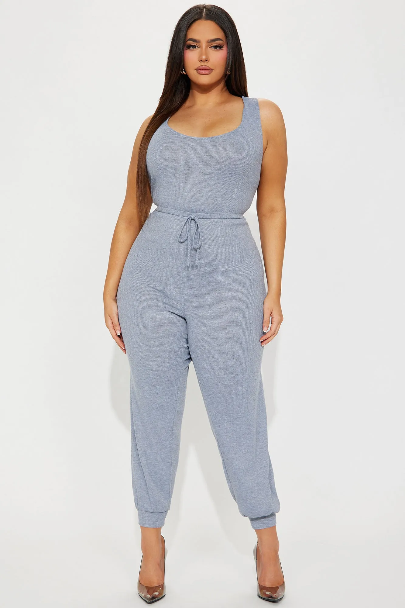 Abegayle Jumpsuit - Heather Grey