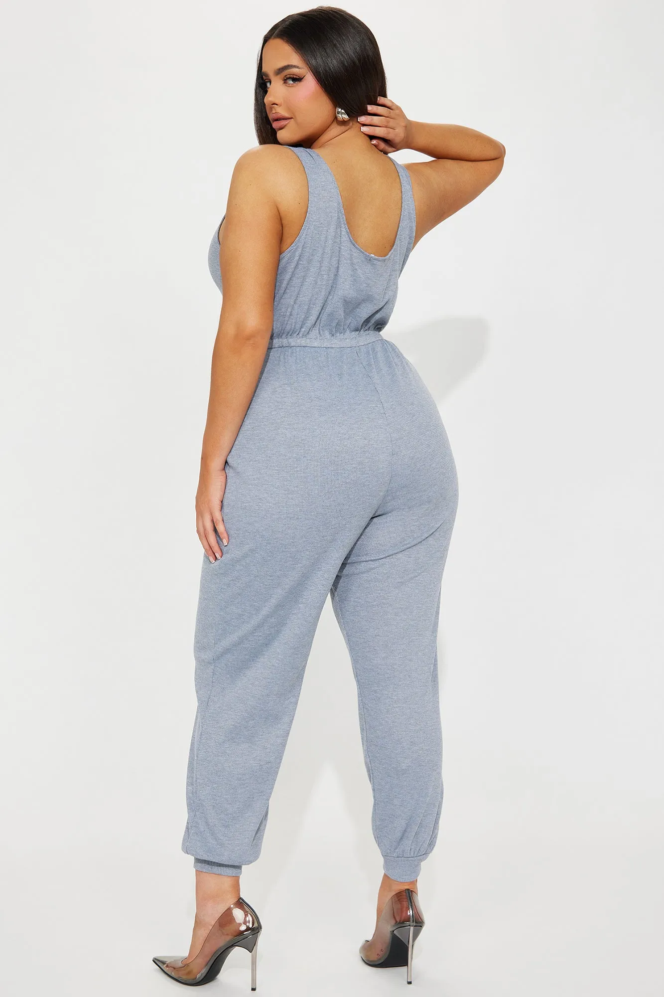 Abegayle Jumpsuit - Heather Grey