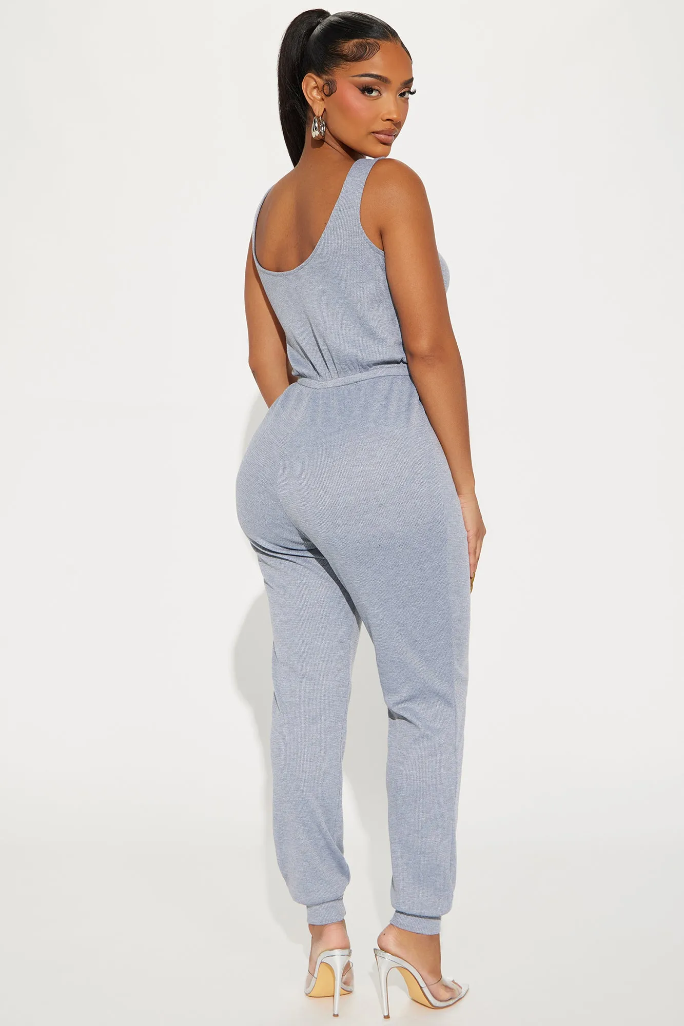 Abegayle Jumpsuit - Heather Grey