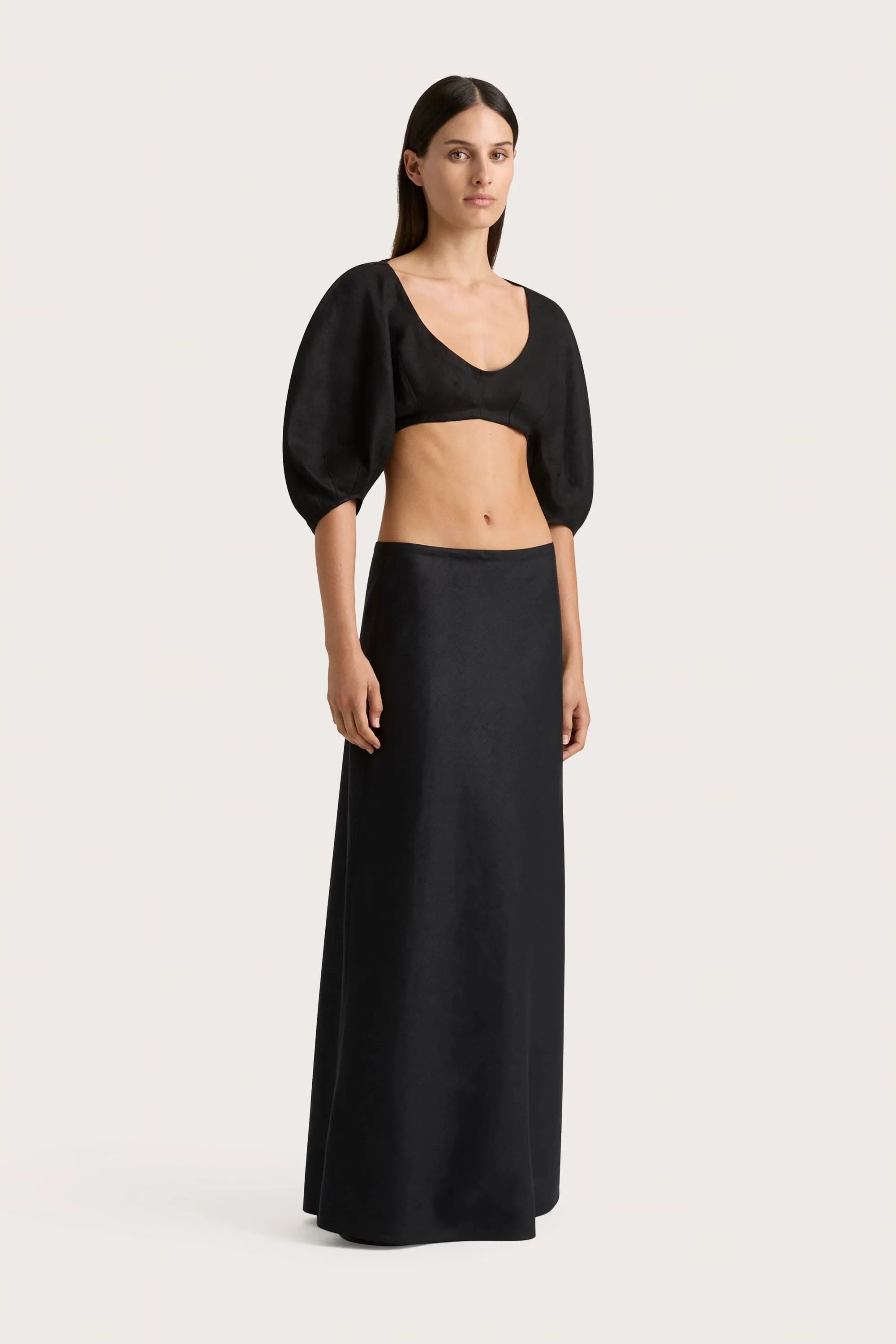 Antibes Maxi Skirt Black - Final Sale