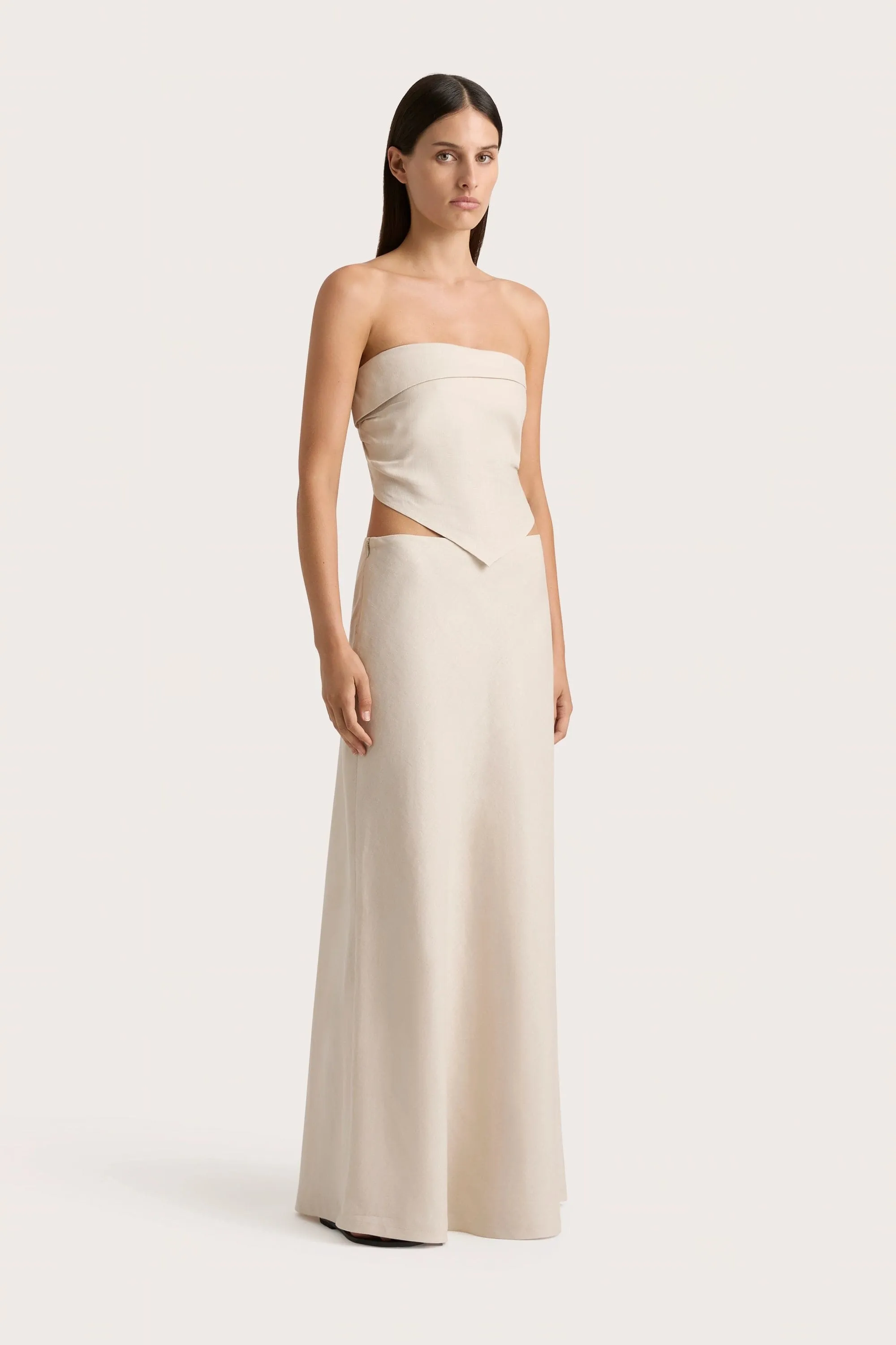 Antibes Maxi Skirt Sand - Final Sale