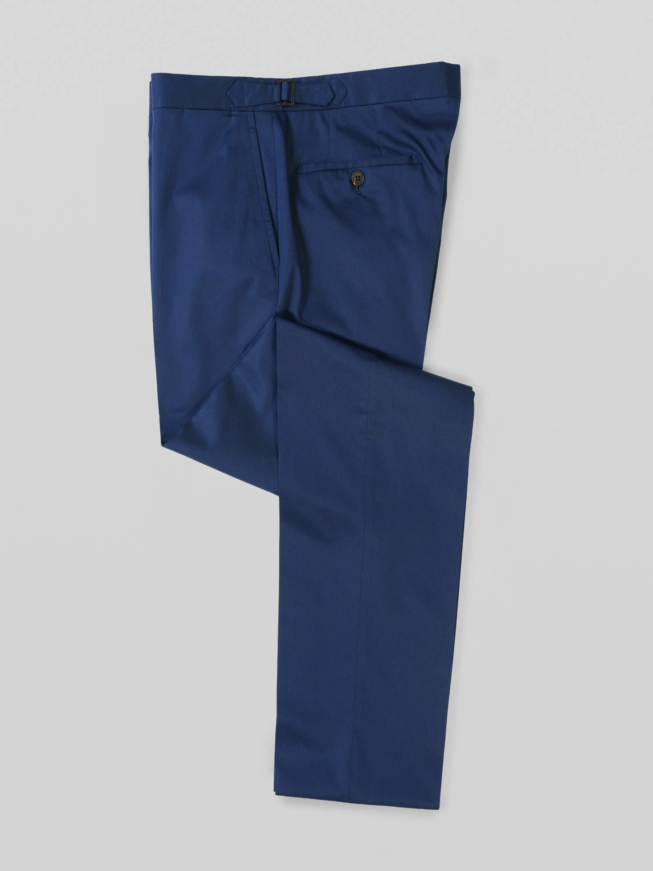 Blue lightweight cotton elastan trousers