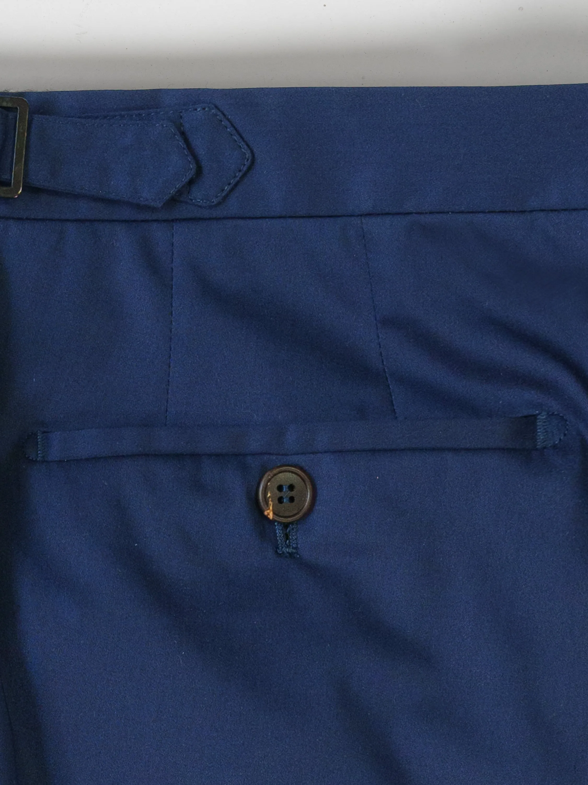 Blue lightweight cotton elastan trousers