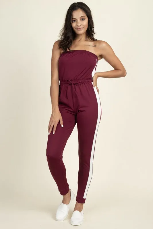 Burgundy Jumpsuit