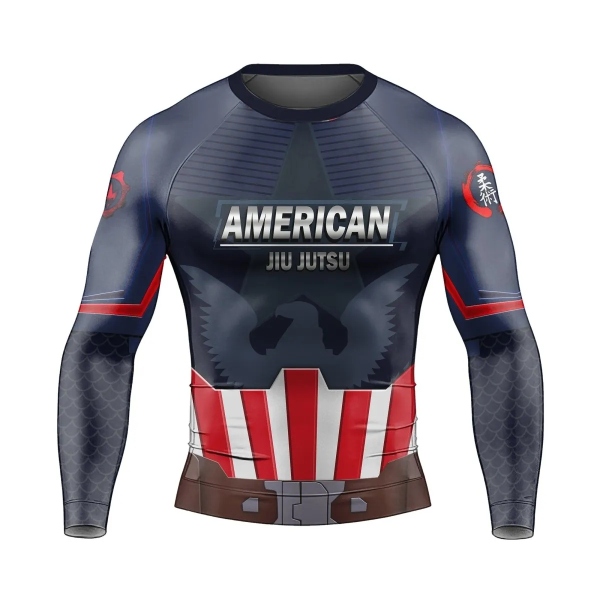 Captain American Long Sleeve Rash Guard
