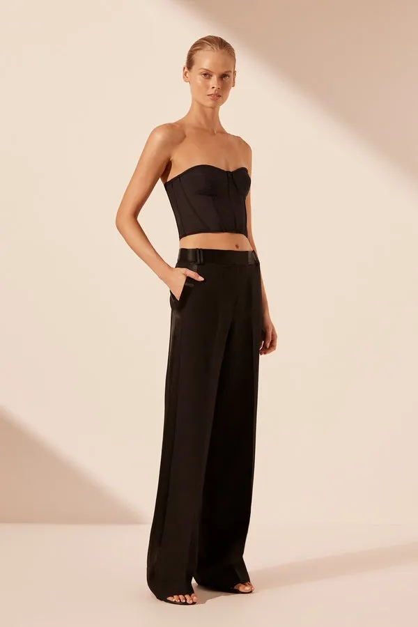 Celeste Strapless Corset // Black