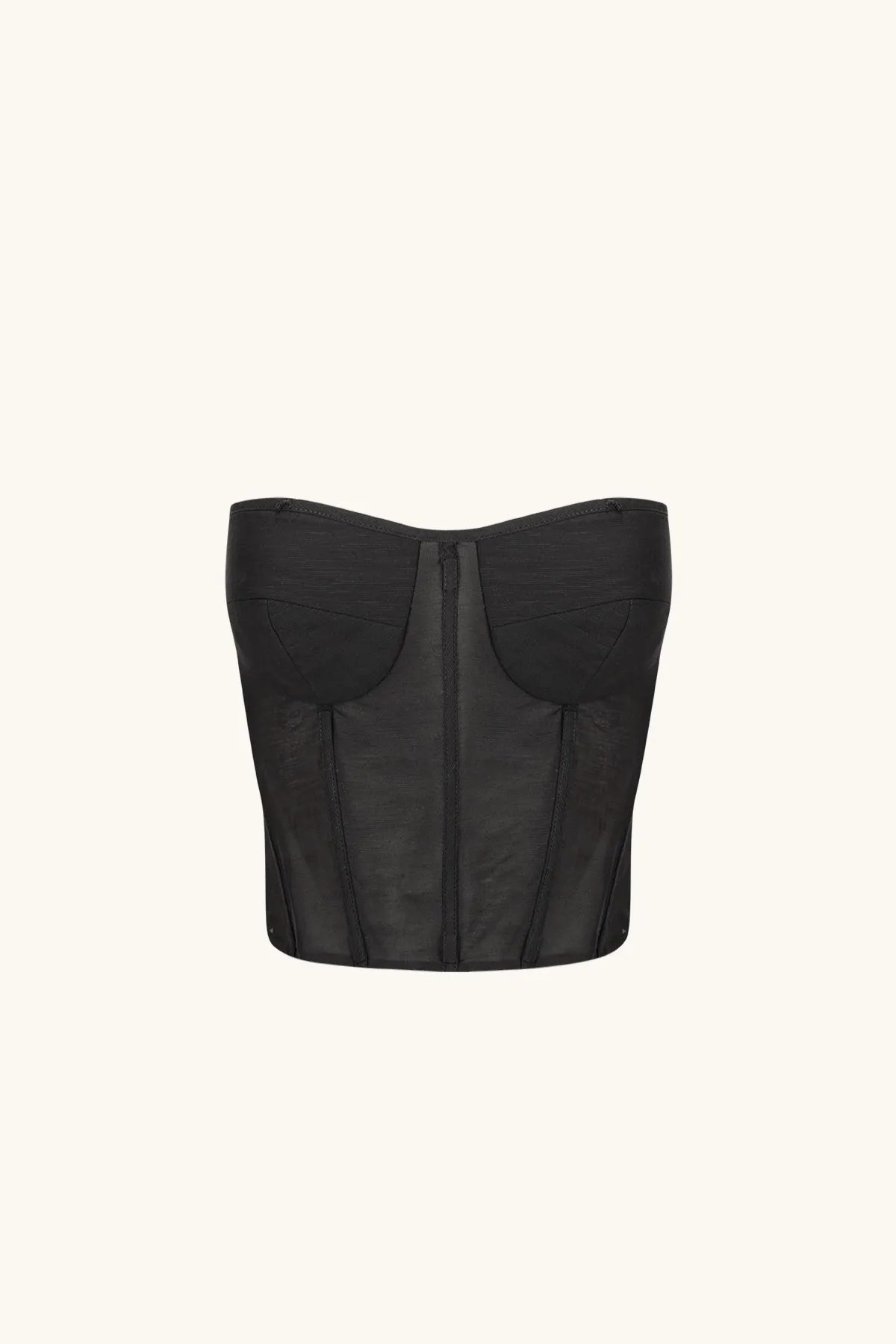Celeste Strapless Corset // Black