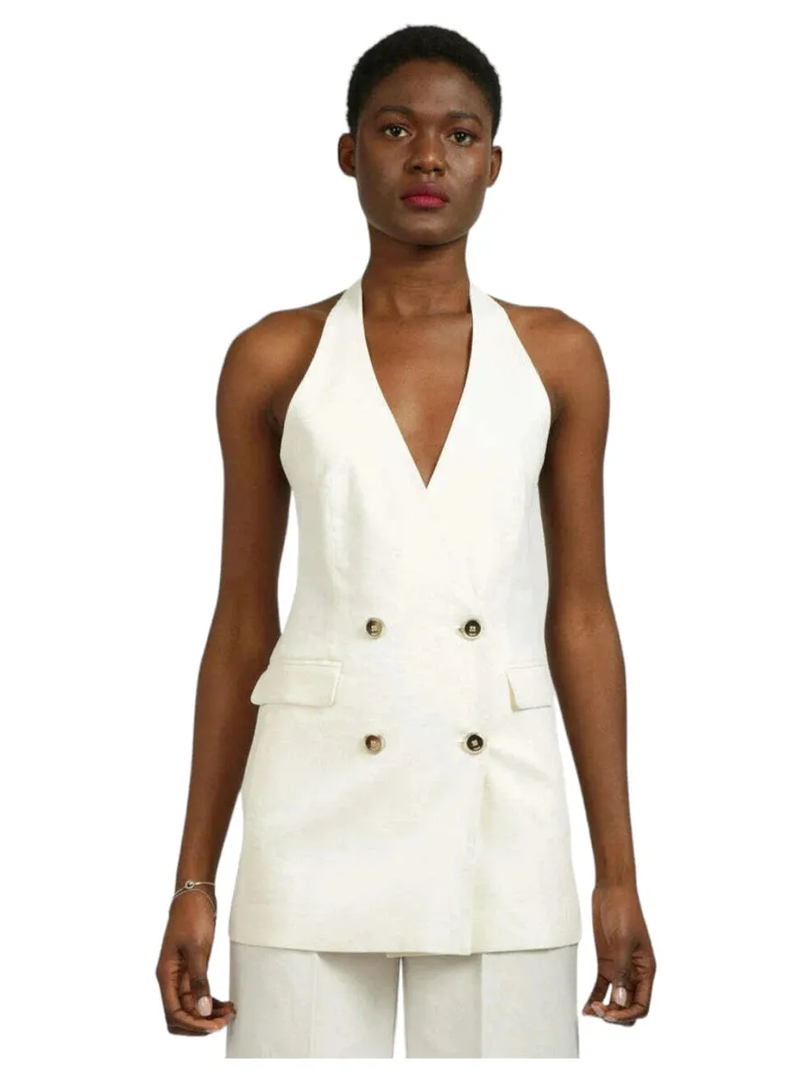Gilet Giocondo in Lino