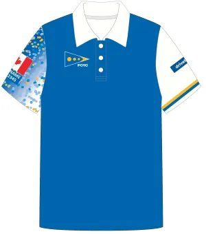 JR POLO SHIRT TOP SHORT SLEEVE BLUE | PORT CREDIT YACHT CLUB | PSNLZ'D