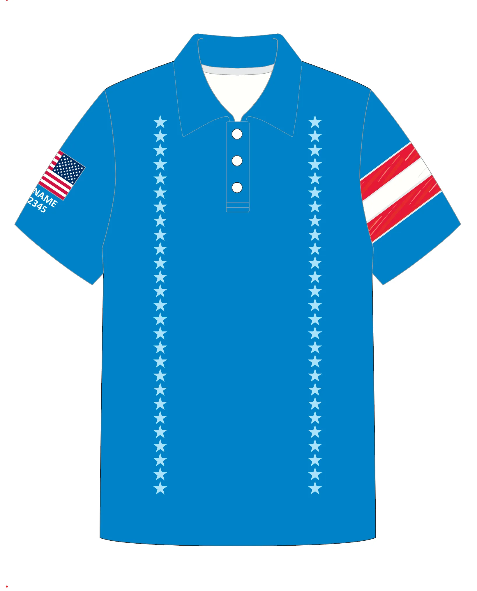JR POLO SHIRT TOP SHORT SLEEVE BLUE | PUERTO RICO P21 | PSNLZ'D