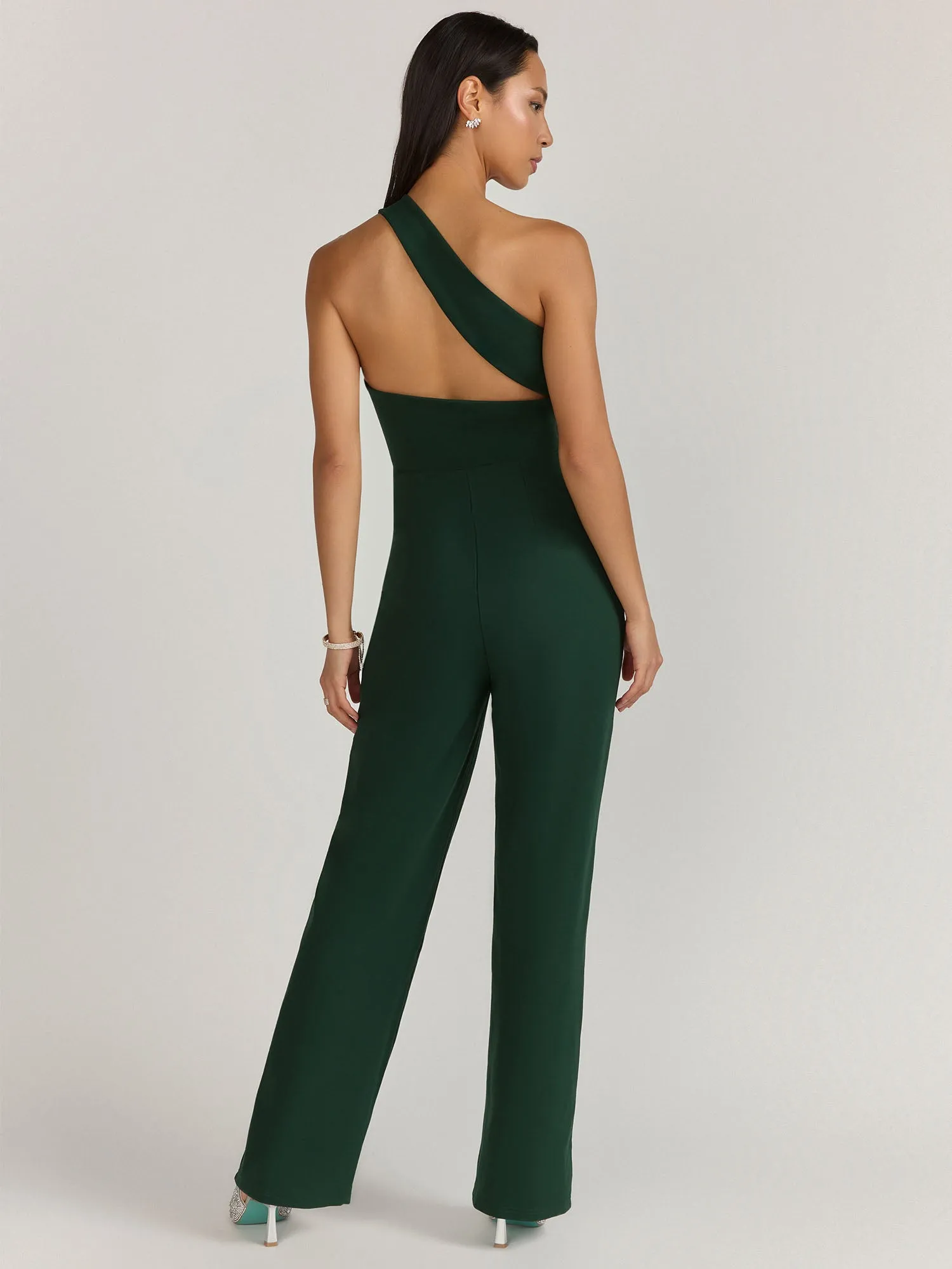 Lena Sleeveless Asymmetric One-Shoulder Jumpsuit - Brands We Love