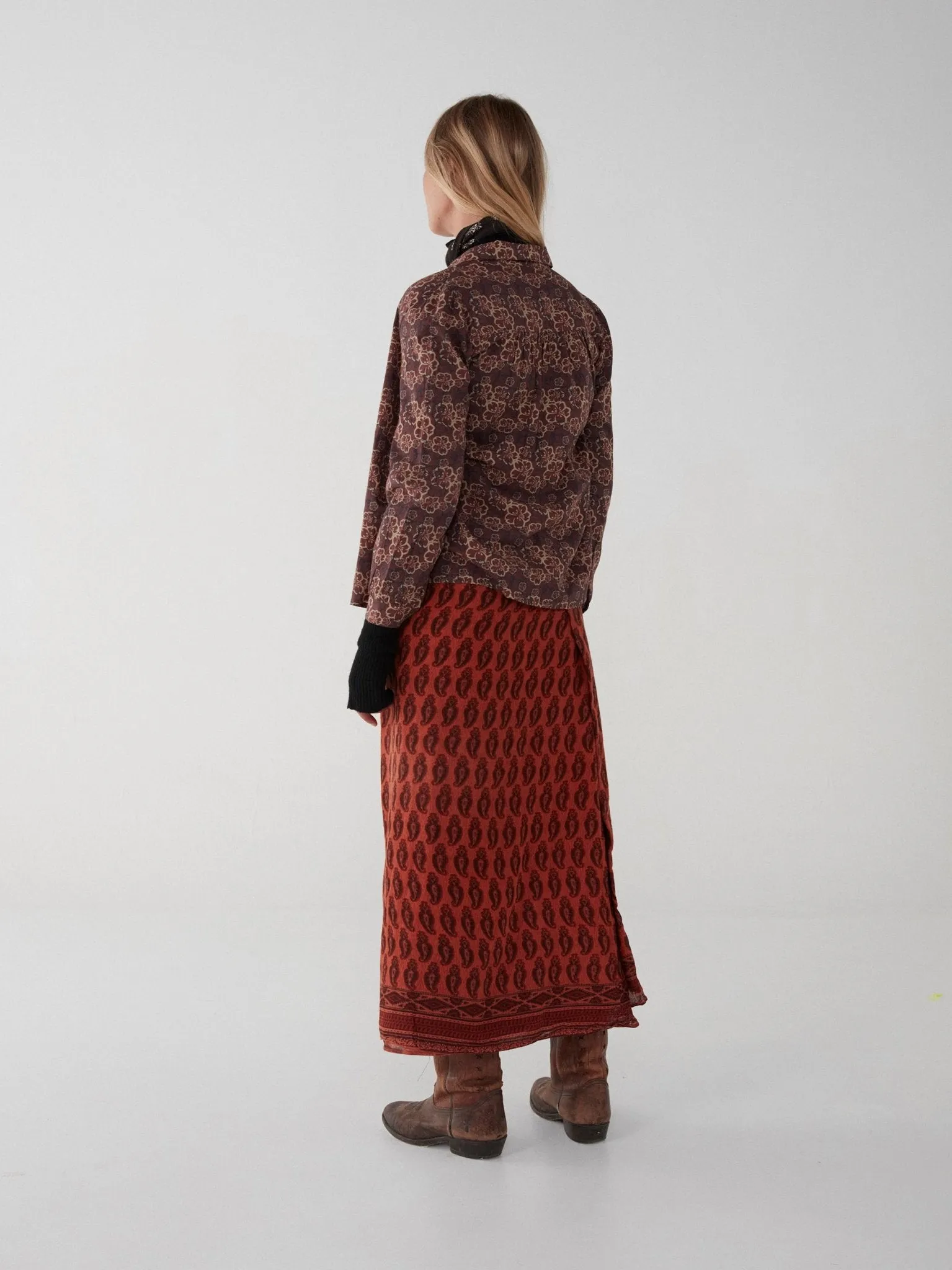 Maia Blouse - Hawaii Burgundy
