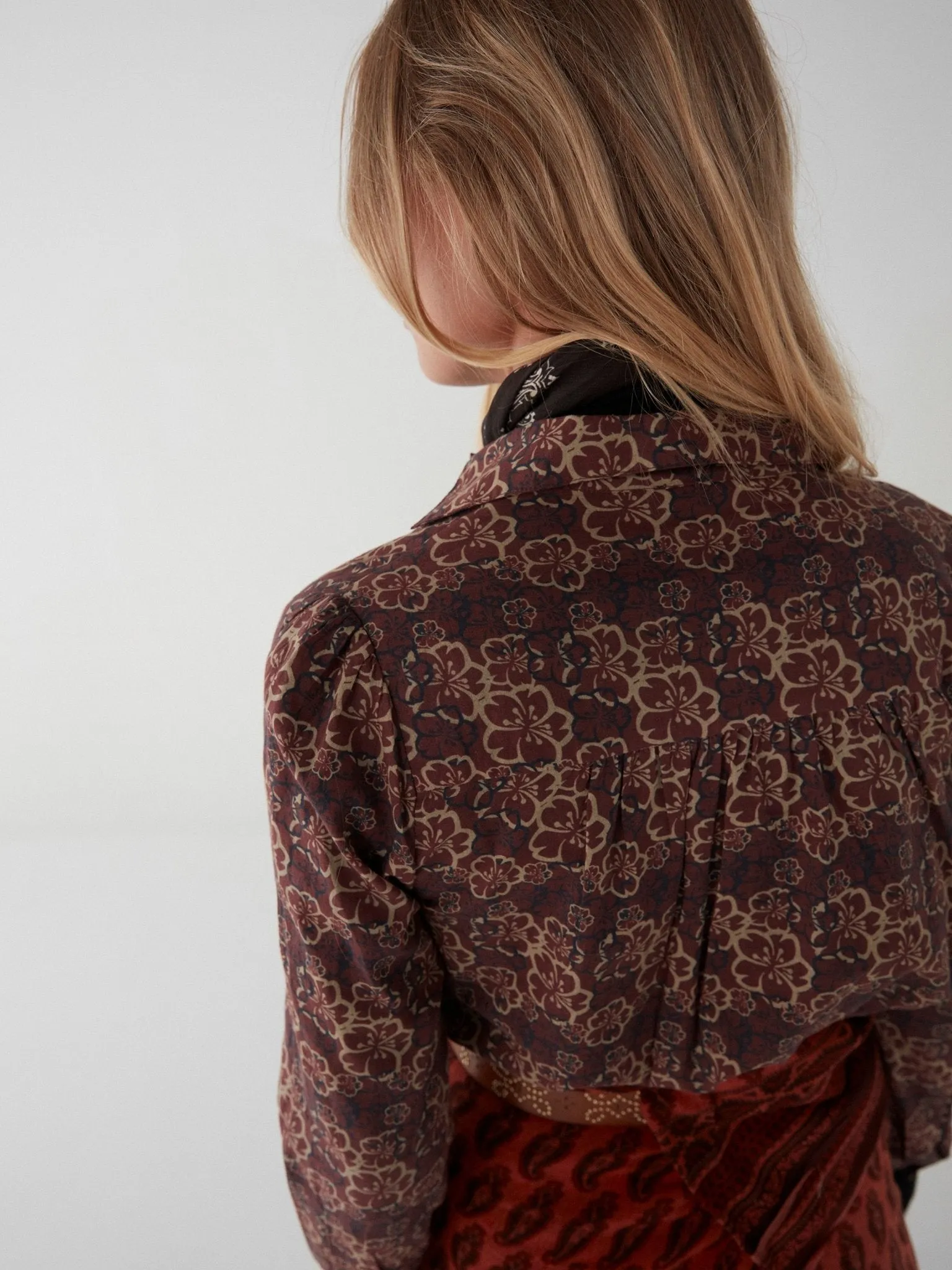 Maia Blouse - Hawaii Burgundy