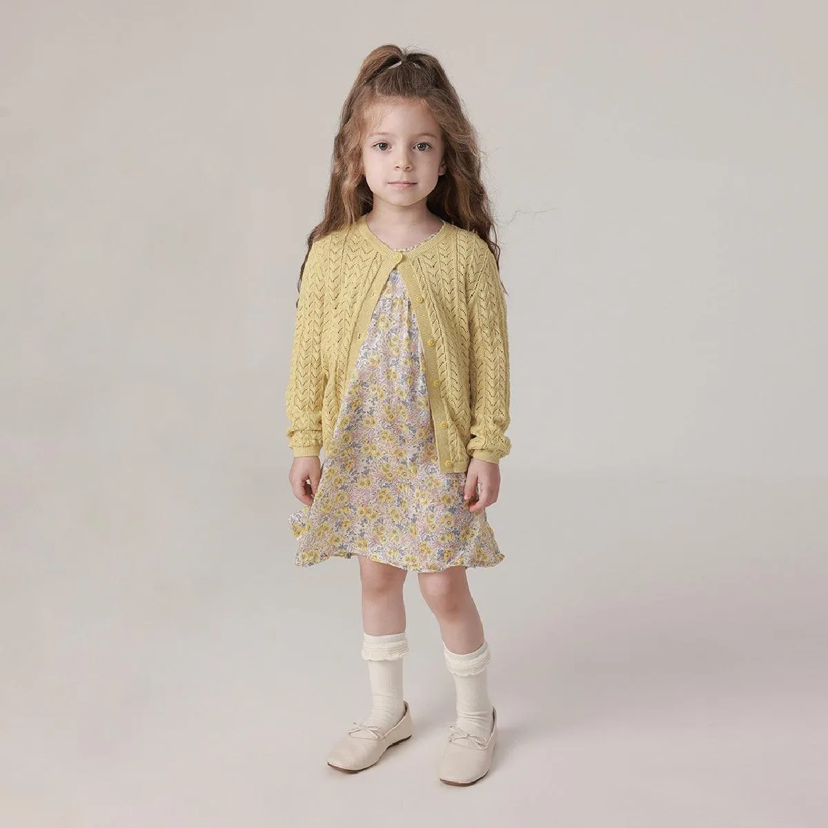 MARC & JANIE Girls Hollow Out Cardigan 230295
