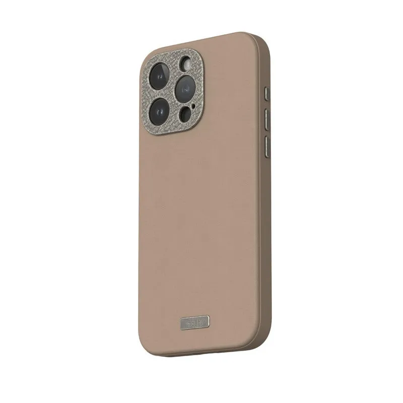 MOSHI Napa iPhone 15 Pro Max 2023 Case - MagSafe Compatible - Brown