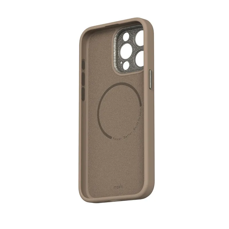 MOSHI Napa iPhone 15 Pro Max 2023 Case - MagSafe Compatible - Brown