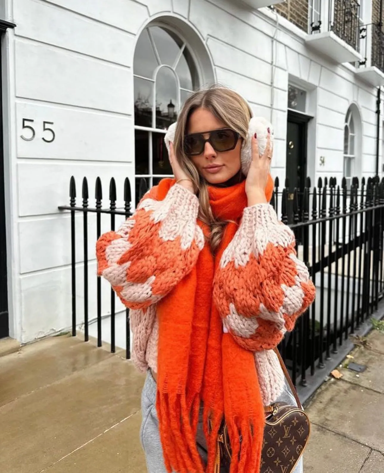 Orange Hugs and Kisses Cardigan