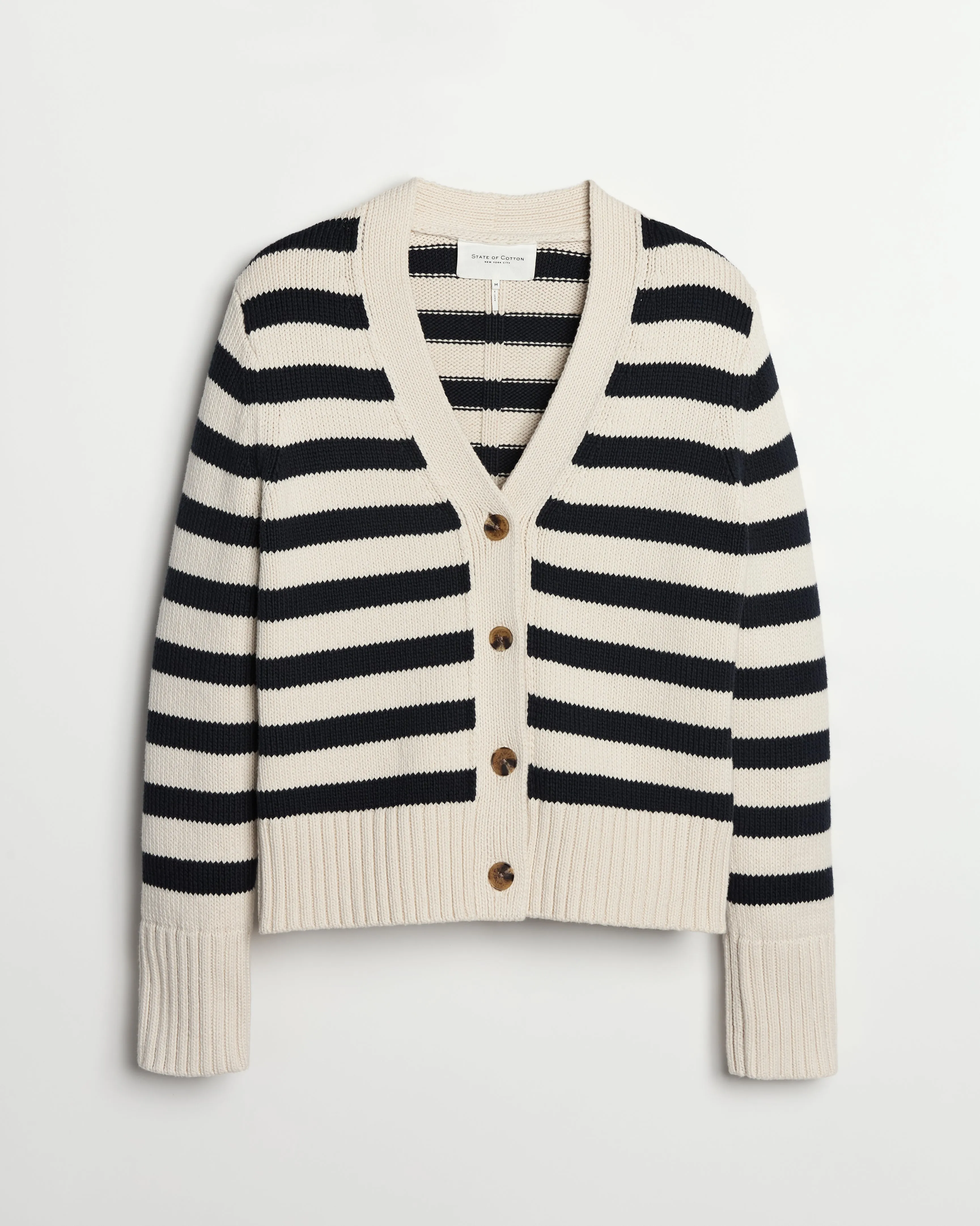 Peyton Stripe  Ivory/Navy