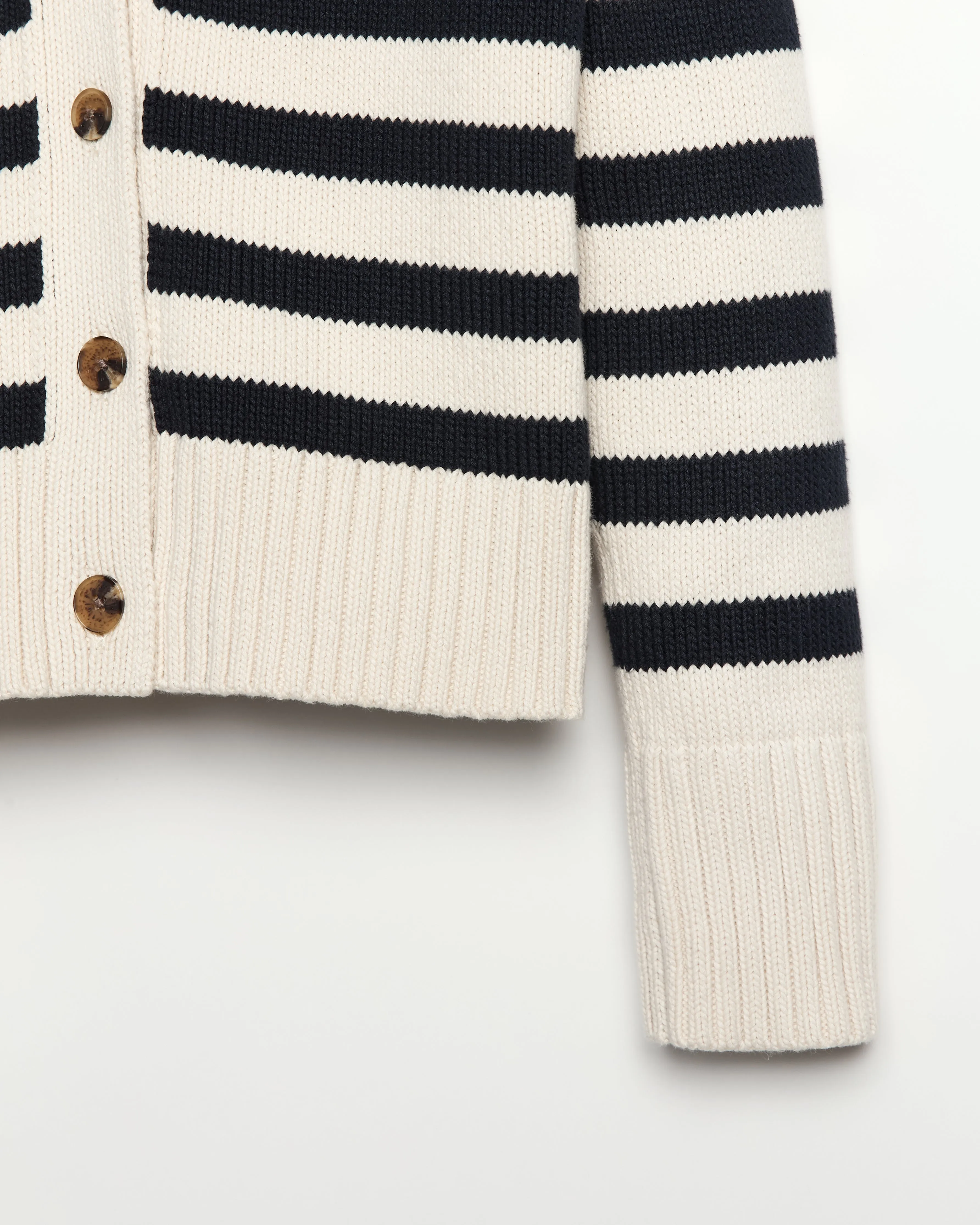 Peyton Stripe  Ivory/Navy