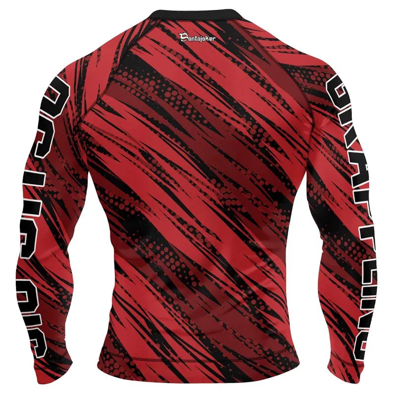 Santa Choke Men's Long Sleeve Rash Guard