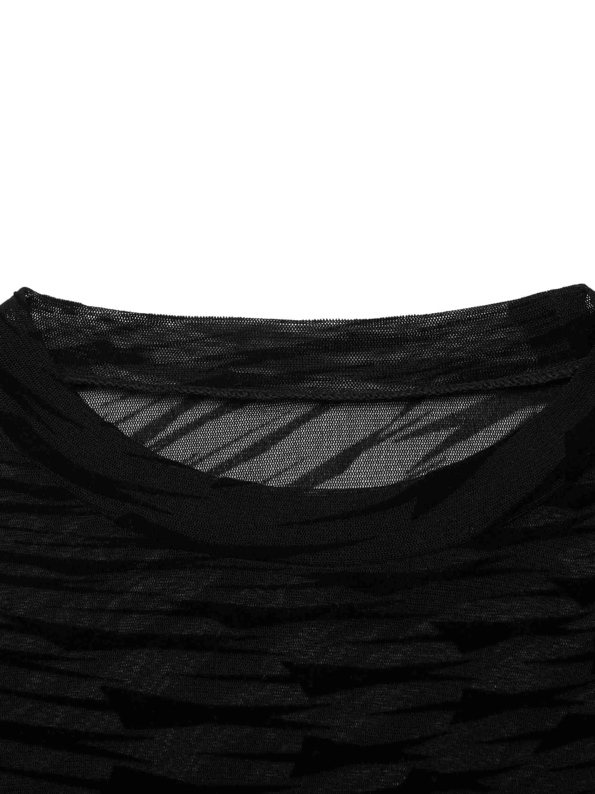 Star Pattern Stretch Top
