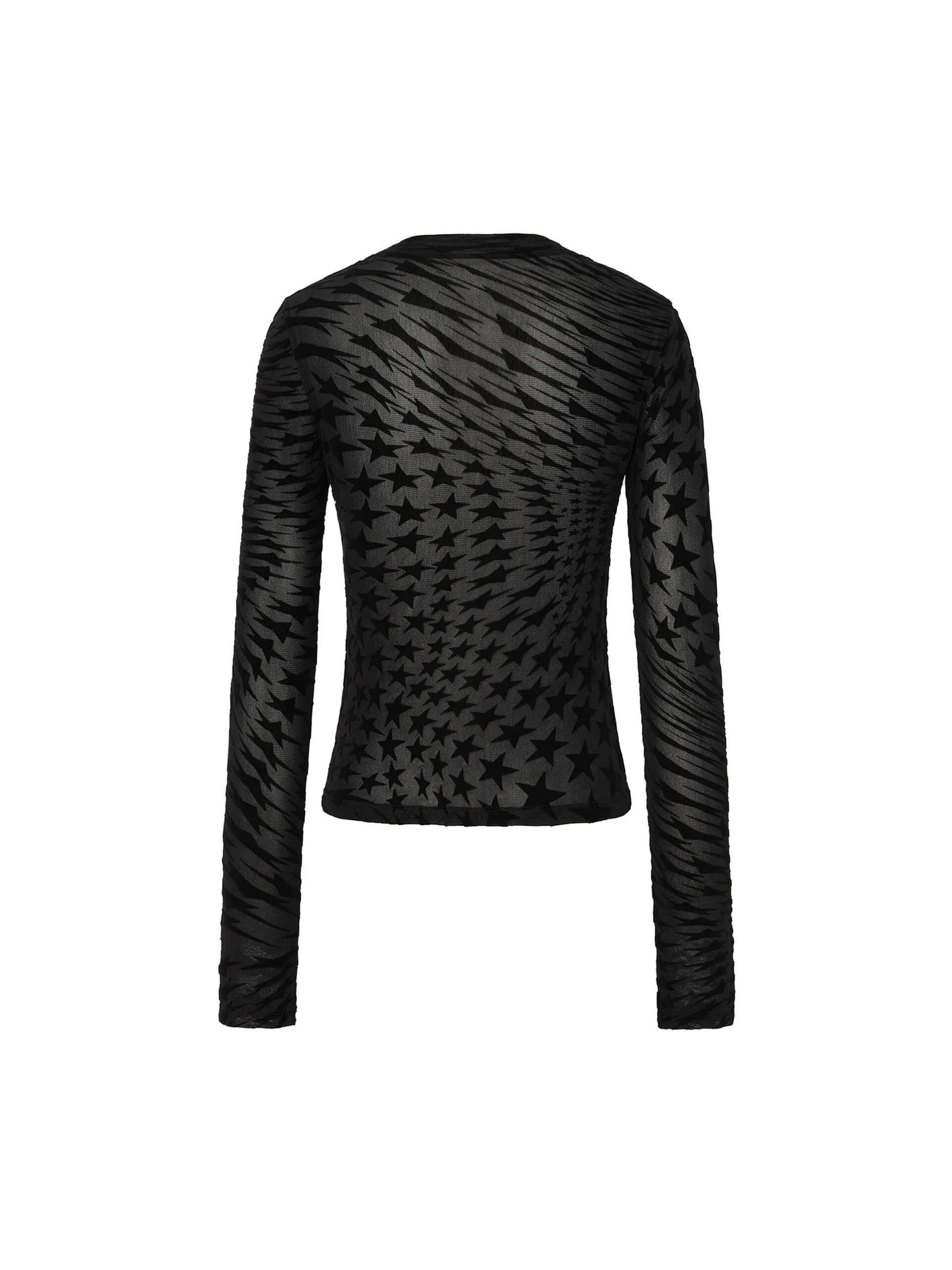 Star Pattern Stretch Top