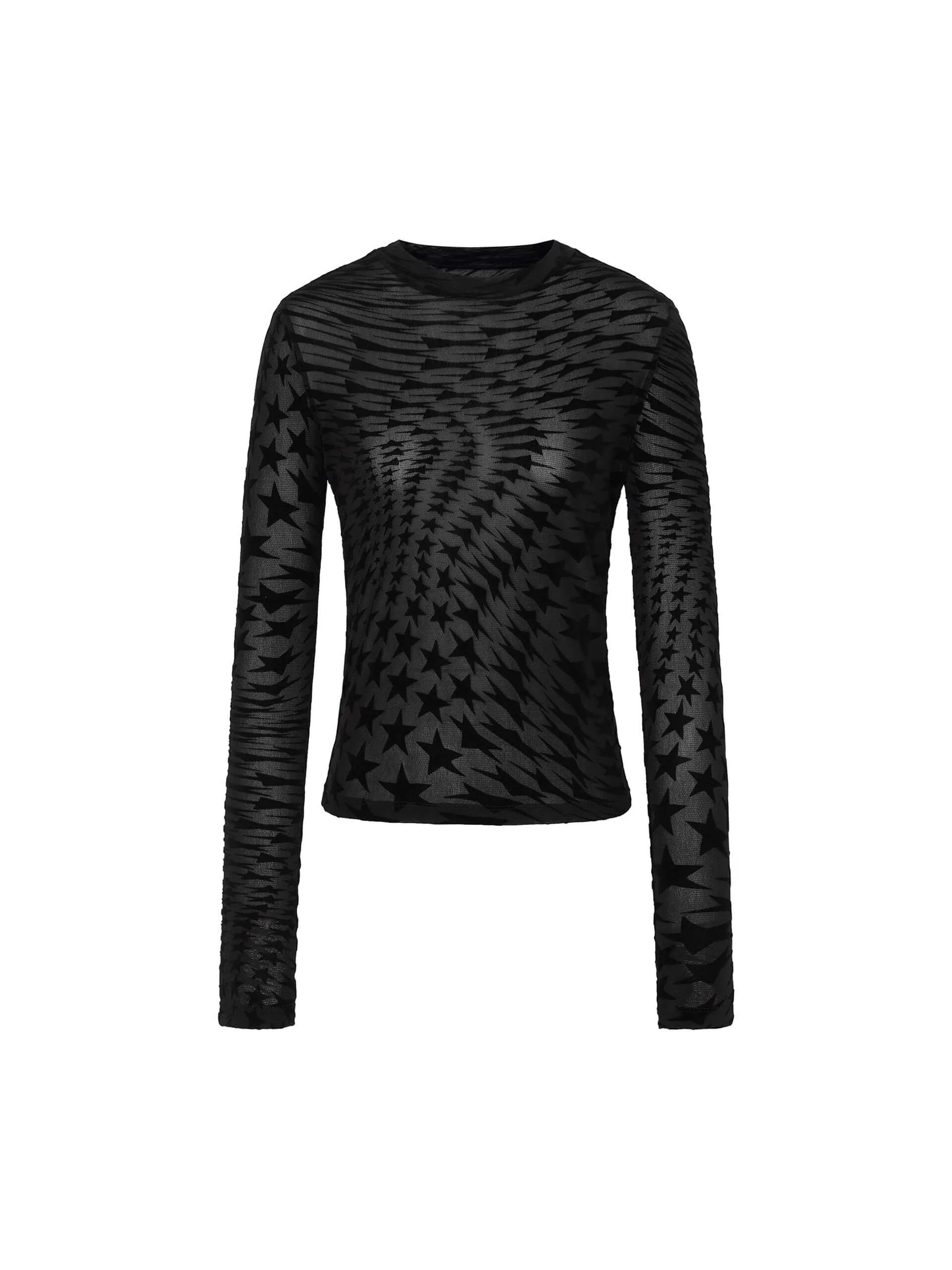 Star Pattern Stretch Top