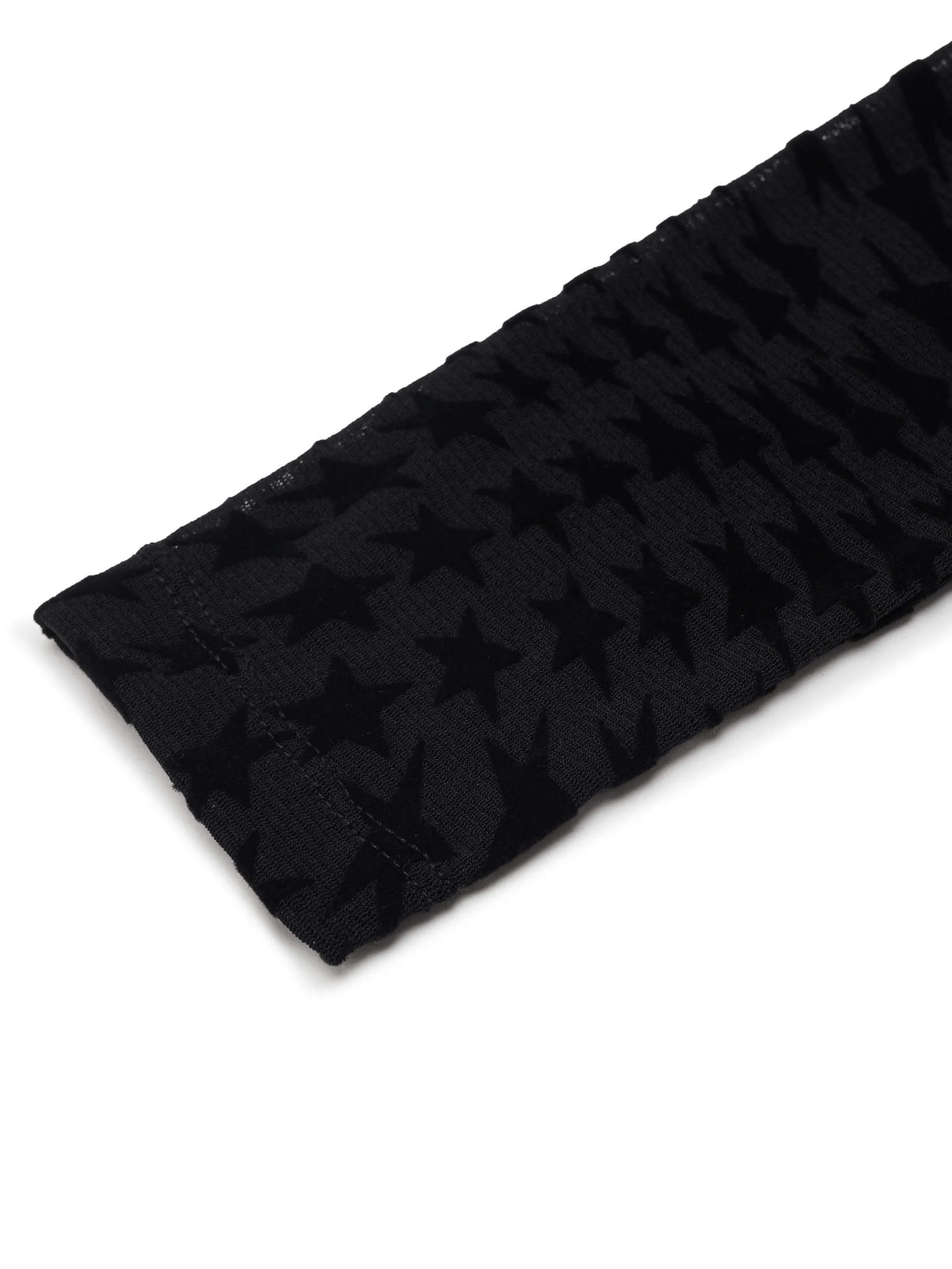 Star Pattern Stretch Top