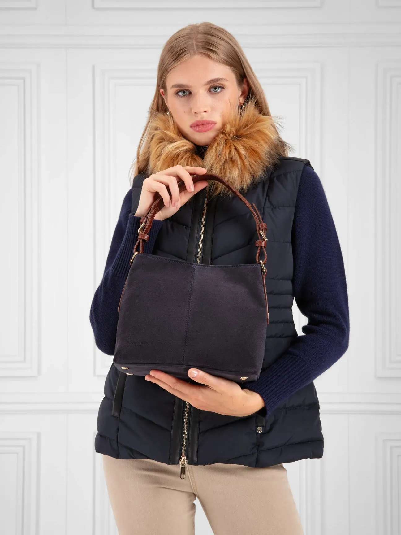 The Pippa Padded Gilet - Navy