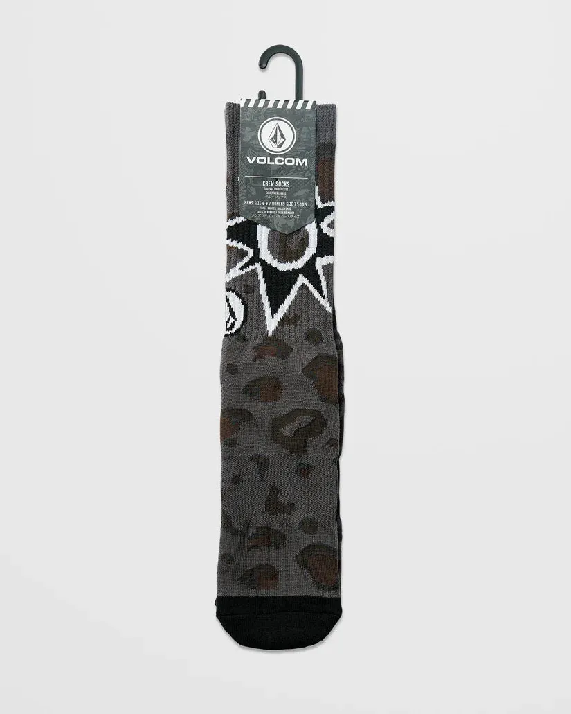 Volcom Men's Seth Conboy Socks Asphalt Black D6322500_ASB